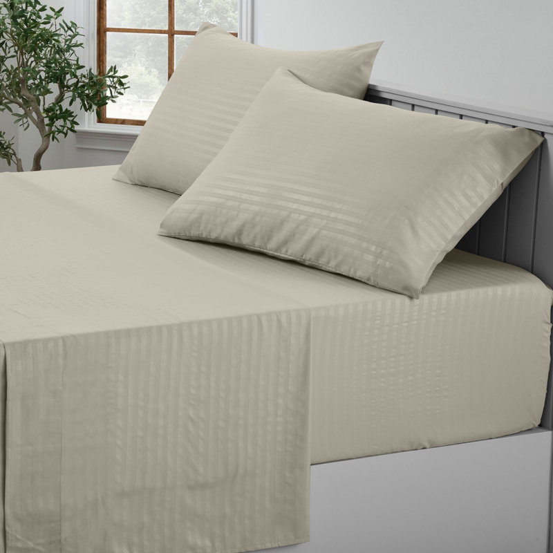 Ensemble de literie en microfibre avec draps-housse et drap-housse Lux Decor Collection, Taie d'oreiller très grande, Taupe