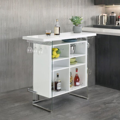 Ensemble de bar Urban Hub en blanc brillant