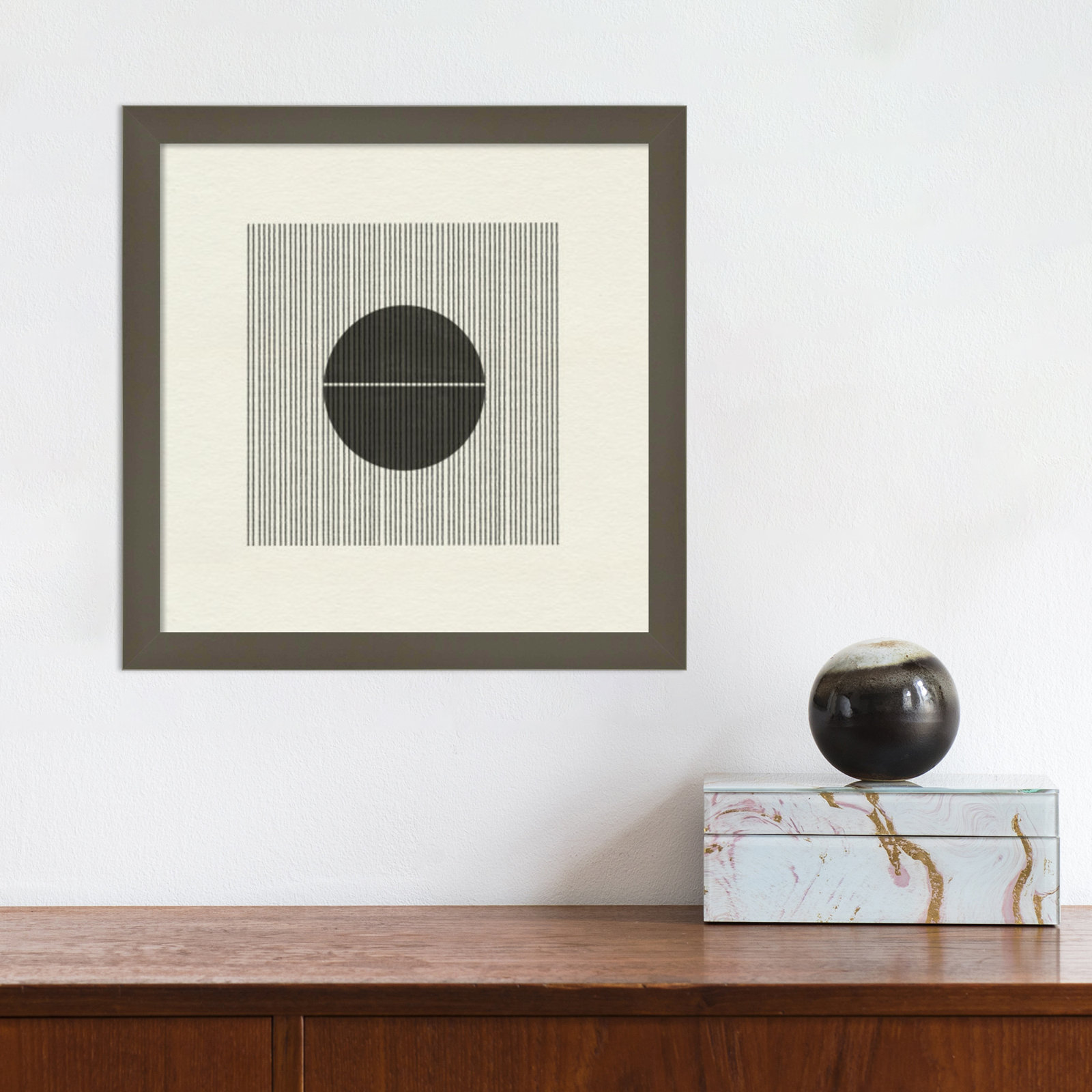 Paper Object No 5 by The Miuus Studio, 13" H x 13" W x 1" D, Gray