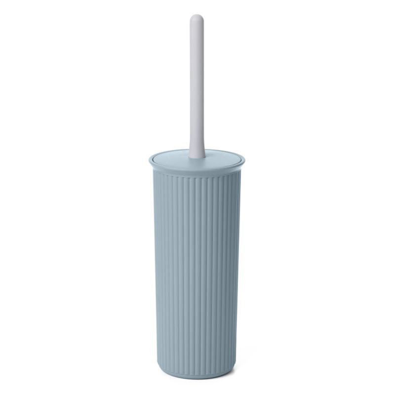 Brosse de toilette nervurée 15 po, Bleu pierre