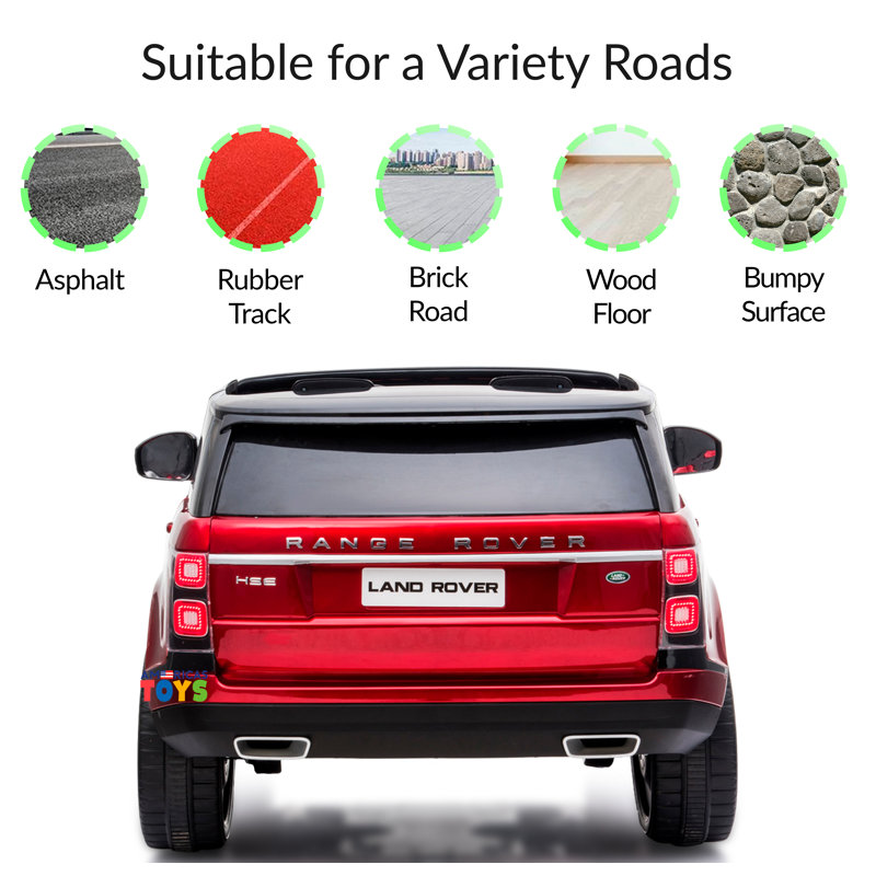 White 24V 2-Seater All-Terrain Ride-On Car with Remote Control