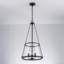 Luminaire suspendu pour îlot de cuisine 3 lumières avec verre conique-345672044