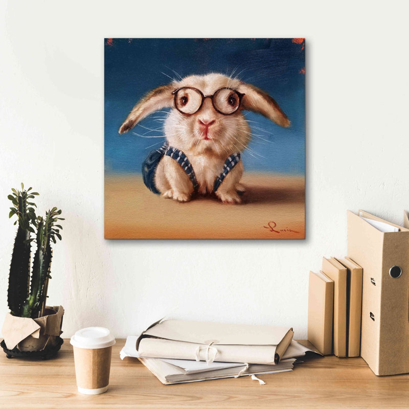 «Back to School» par Lucia Heffernan, art mural sur toile, H 18 po x l 18 po x P 0,75 po