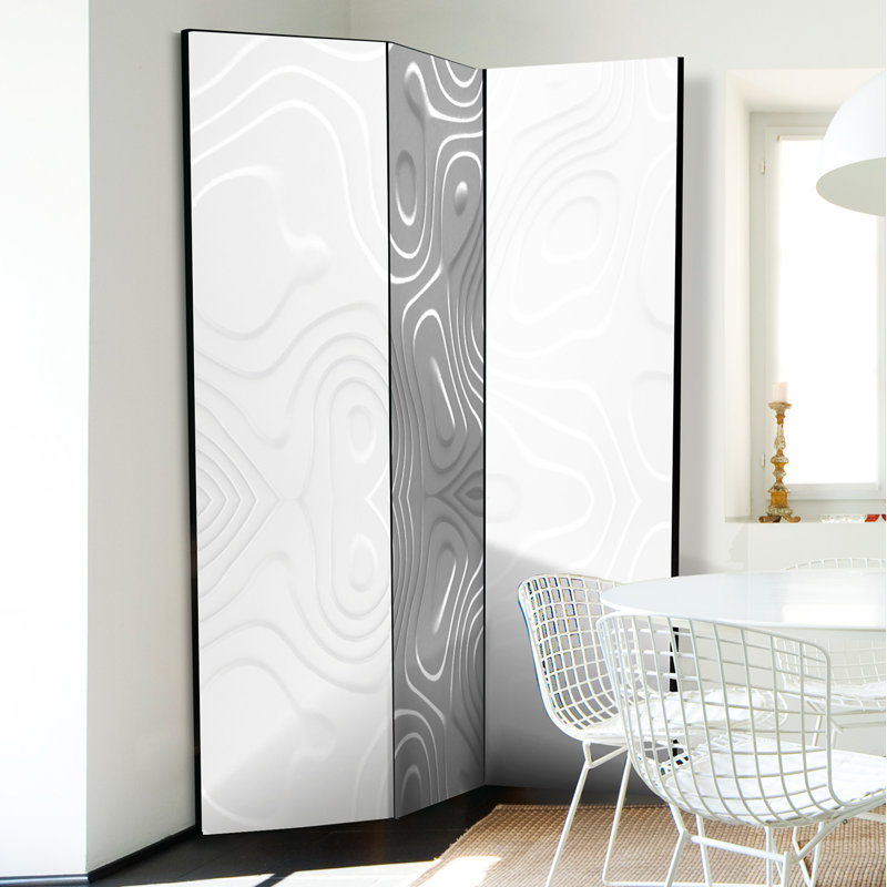 Baeza Solid Wood Folding Room Divider, 3