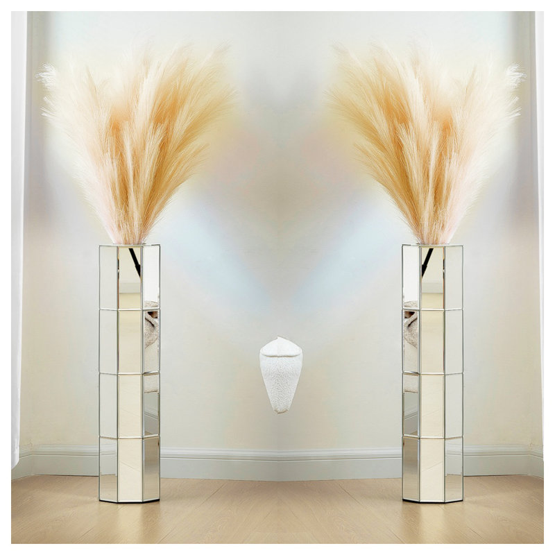 Ensemble de 2 vases décoratifs en verre Gudrun