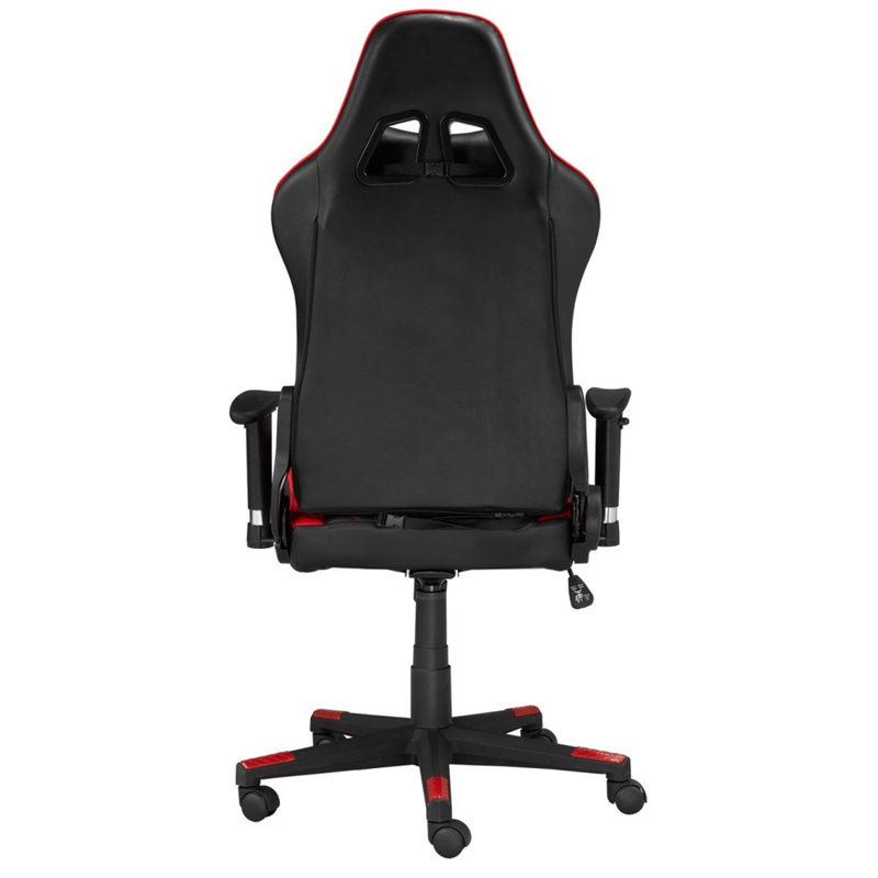 Fauteuil de jeu violet, noir / rouge, Noir / rouge