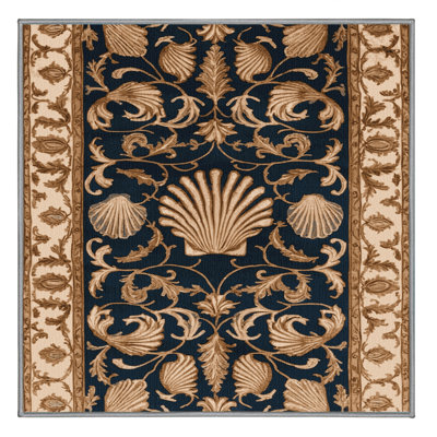 Machine Washable French Brown Area Rug