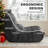 Bean Bag Chair for Adults with Lumbar support pillow Memory Foam Giant Bean Bag Sofa with Corduroy Material Lazy Sofa for Living Room Bedroom Dorm Office, Dark Grey-102692854