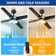 Ebern Designs 52" 4-Blade Ceiling Fan With Light Kit And Remote Control