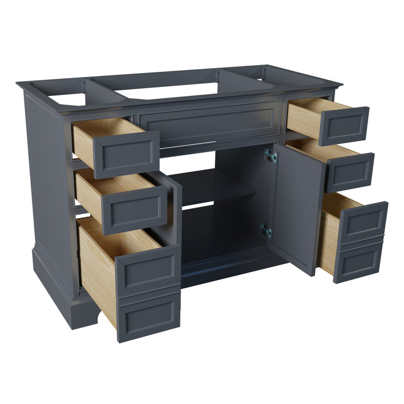 Shelby 48'' Single Bathroom Vanity Base Only, Gray