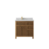 36'' Single Bathroom Vanity with Quartz Top
