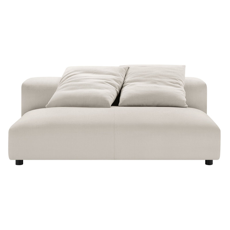 Causeuse modulaire rembourrée Solace, Tissu de sel