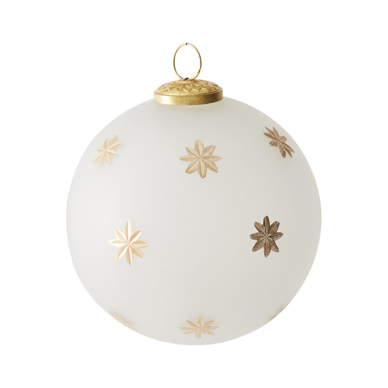 Ornement boule étoile Stari North, H 6 po x l 6 po x P 6 po