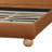 Arlo Modern Glam Upholstered Bed Frame with Thick Curved Headboard and Solid Wood Legs-125959312