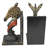 Serengeti Giraffe and Zebra Bookends