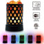 Himalayan Glow Lattice Style USB Multi color Night Light with Pink Salt Chunks, Salt Lamp Bulb