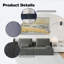 Canapé modulaire surdimensionné surdimensionné, ensemble de canapé de plancher Boucle de luxe, canapé convertible compressé, canapé spacieux rempli de mousse pour le salon, combinaison libre, 3 couleurs-2095403957