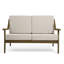 Causeuse d'extérieur en bois de teck avec coussin et accoudoirs Marlo-114980245-114980248