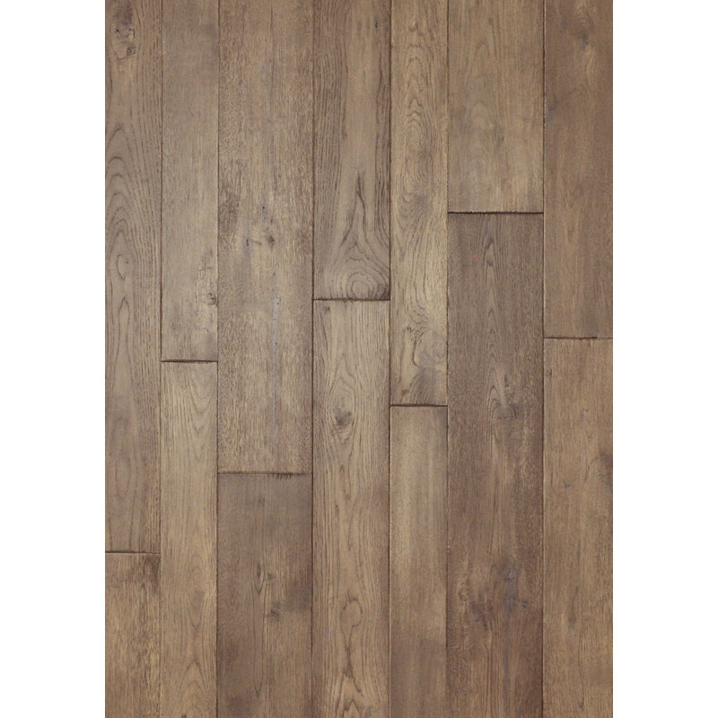 Revêtement de sol en bois franc hickory 5/9 po x l 4-random width x varying, Stonehaven