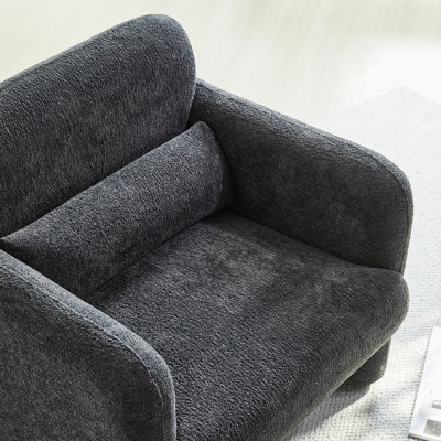 Fauteuil de 30,31 po de largeur, fauteuil d'appoint, fauteuil de salon avec coussin lombaire