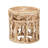 Modern Bohemian Rattan Nesting End Table Set