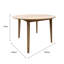 Charmain Oak Round Solid Wood Base Dining Table-2102978115