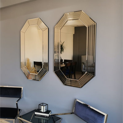 Engineered Wood Flat Wall Mirror