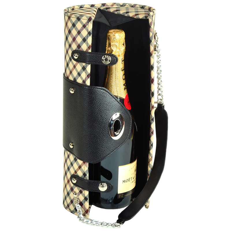 Porte-bouteilles à motif et sac à main, Londres