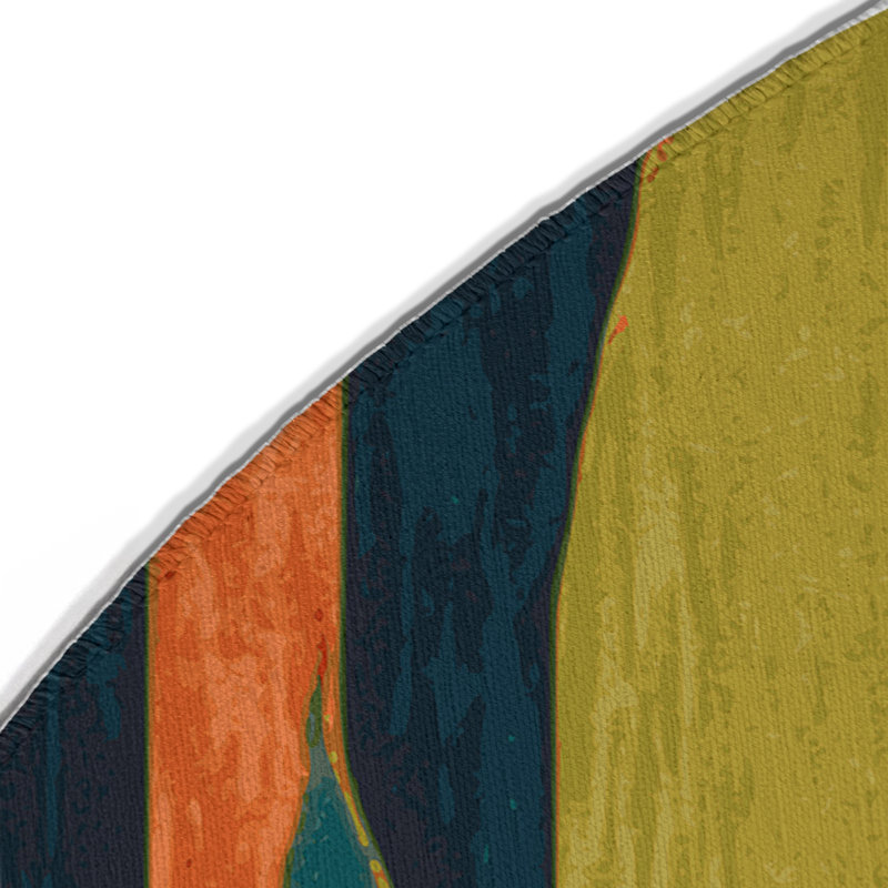 Tapis intérieur et extérieur Terra Pulse, Rond 5 pi