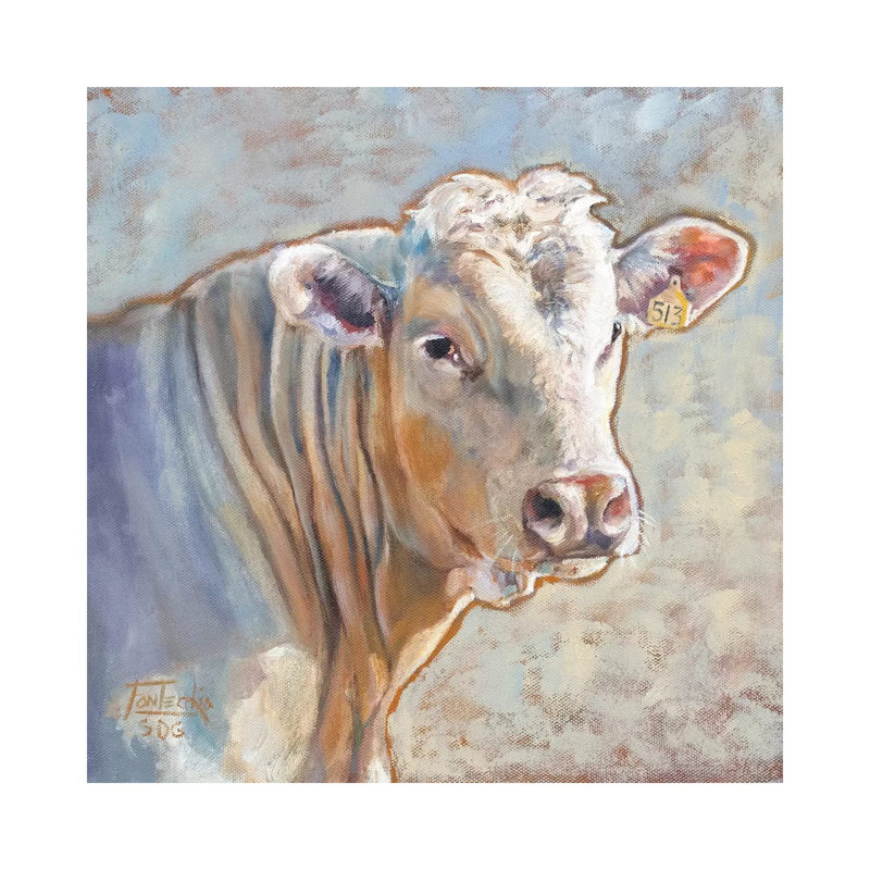 Charolais 1 Piece Wrapped Canvas Wall Art, 66.04cm H x 66.04cm W x 1.91cm D