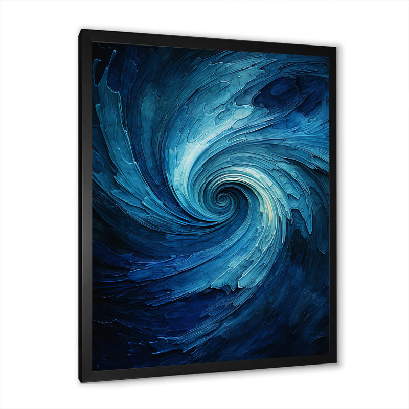 Provencher - spirales abstraites, impressions sur toile, H 44 po x l 34 po x P 1,5 po, Impression noire sur toile encadrée