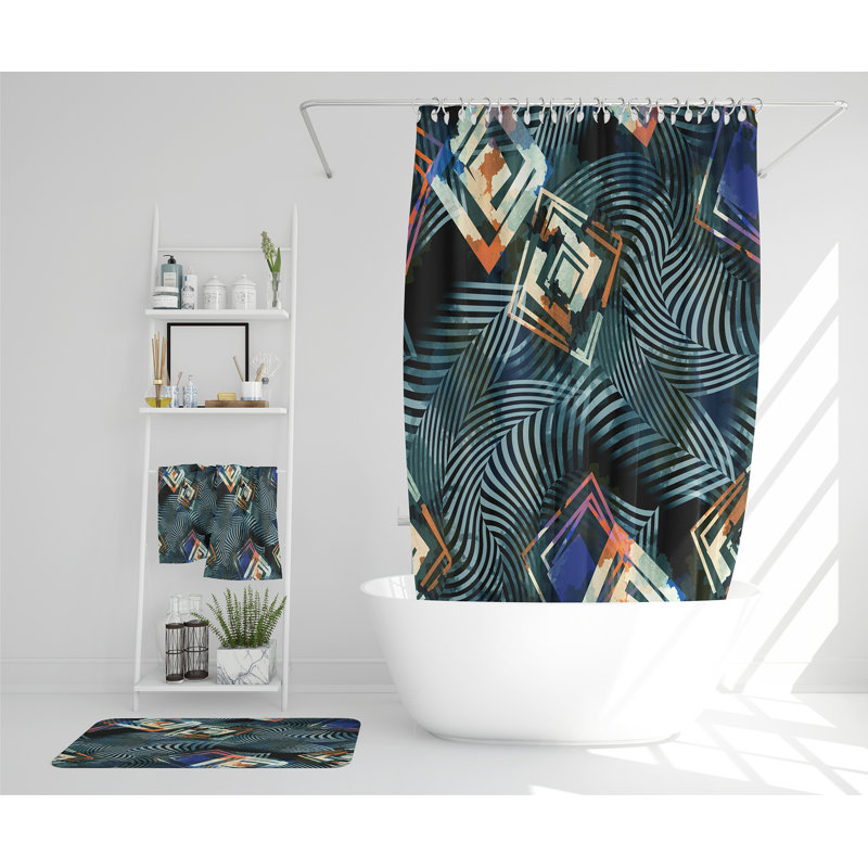 Natailia Polyester Shower Curtain Set
