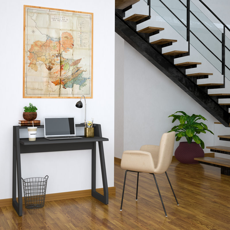 Ceriyah Writing Desk, Charcoal Black