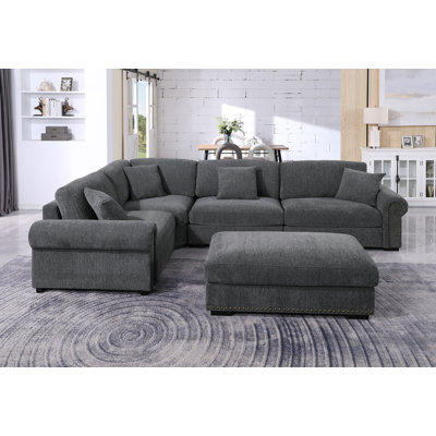 Canapé modulaire en chenille 5 places