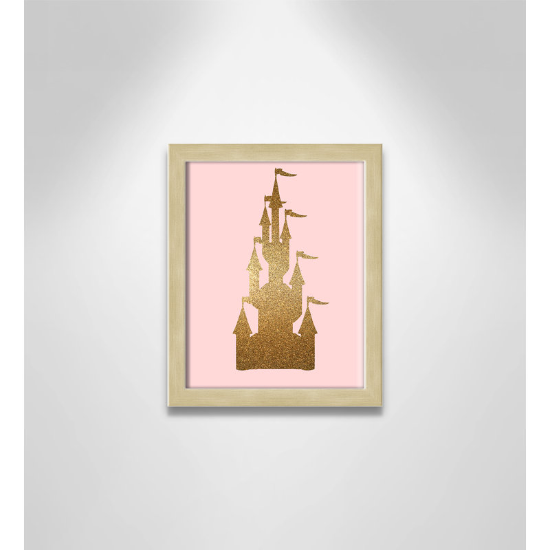 Fairytale 1, impression sur papier, H 11 po x l 9 po x P 1,19 po, Encadré de boîte champagne clair