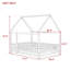 Lit en bois avec structure de toit House House-1842299175-1842299192