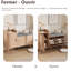 6 Pair Shoe Storage Cabinet