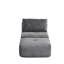 Chaise longue simple en velours côtelé avec mousse à mémoire de forme, idéale pour le salon et les animaux de compagnie. Mobile et facile à assembler, elle est disponible en gris avec un rembourrage haute résilience et un design moderne inspiré des jeux vidéo.