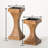 Myrina Wood Tabletop Candlestick