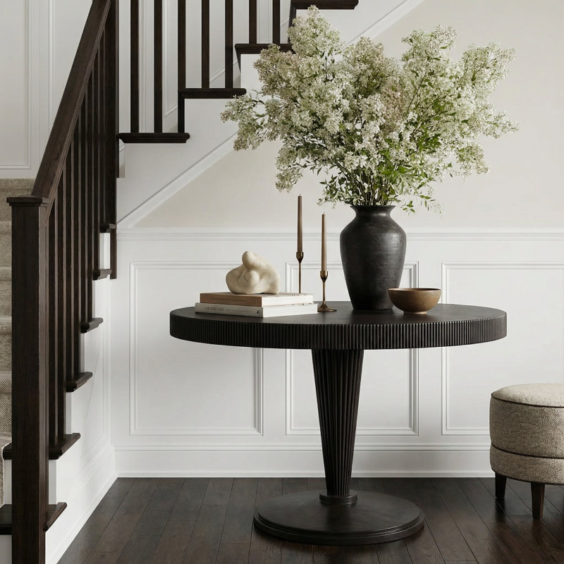 Granada Round Mahogany Wood Dining Table