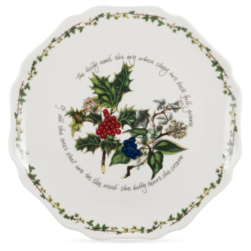 Portmeirion, The Holly & the Ivy - Scalloped Platter