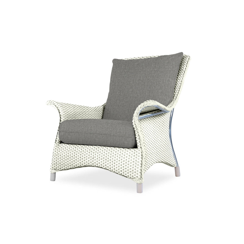 Mandalay Outdoor Lounge Chair, Ivory, Beach Natural