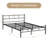 Curtisa Metal Platform Bed Frame with Headboard and Footboard No Boxspring Needed-1291823539