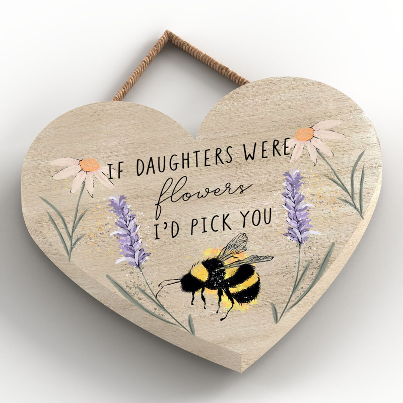 Daughter Small Heart Plaque