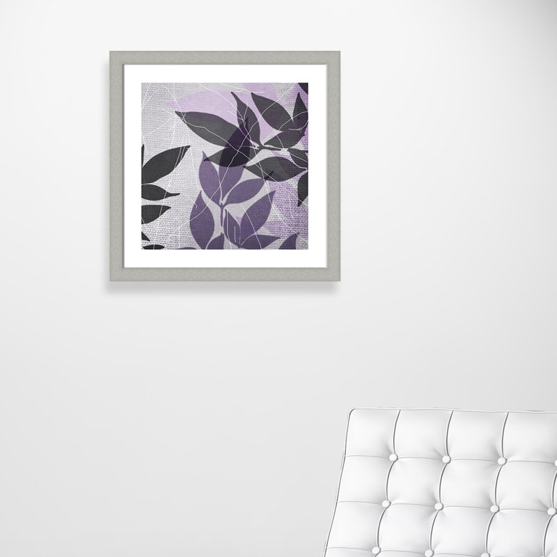 «Vibrant Purple Leaf IV» par Eada, impression encadrée