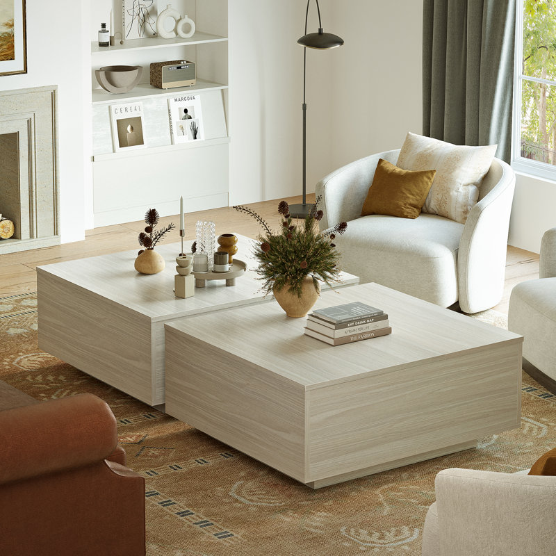 Lift-Top Coffee Table, White