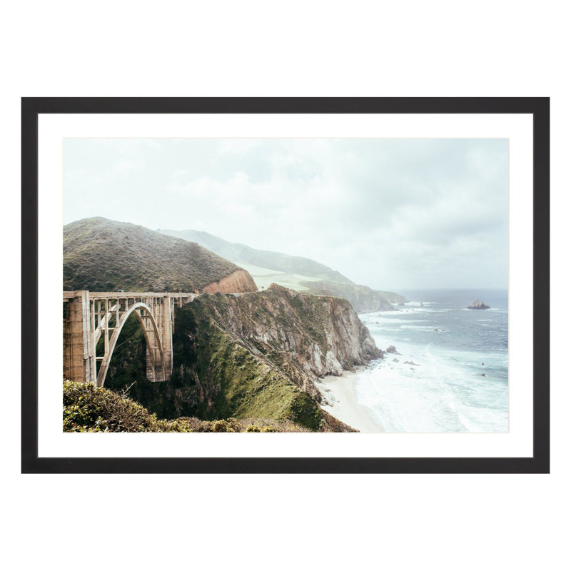 Bixby Bridge by Amanda Anderson, Black, 28" H x 42" W x 2.25" D