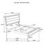 Ensemble de chambre à coucher complète quatre pièces Watson Taupe clair-126304161-126304163
