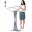 42.5" Acrylic Podium Stand with Iron Stable Base, 10MM Thickened Acrylic Lectern Pulpit for Church, Classroom, Wedding & Conference Events
