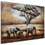 « éléphants », impression sur métal